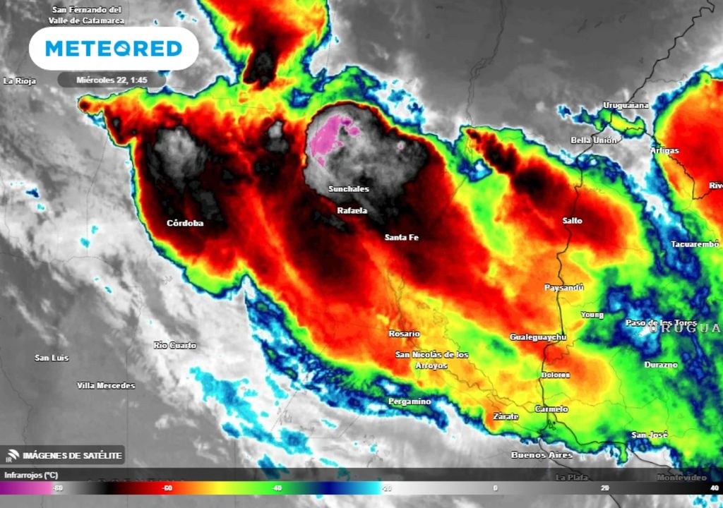 alerta tormentas Litoral Argentina