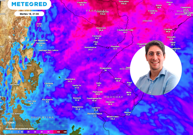 Tormentas severas durante el sábado y domingo en el centro y norte de Argentina: podrían darse registros de hasta 100 mm