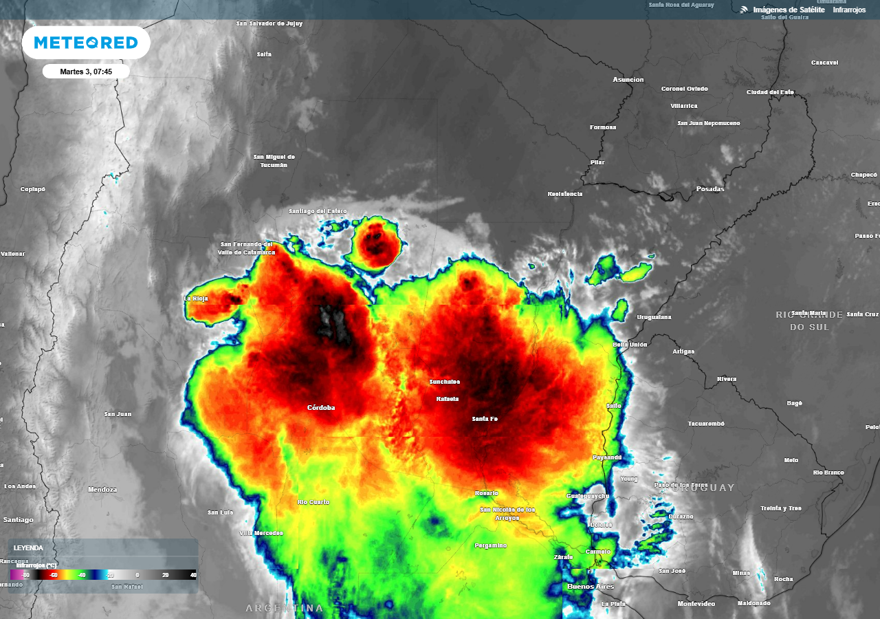 Tormentas severas se mueven por la Argentina y el SMN extiende el ...