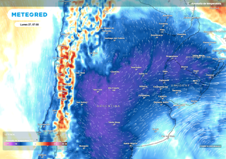 Tormentas y alerta por fuerte temporal en Argentina este fin de semana: lluvias, r&aacute;fagas intensas y heladas
