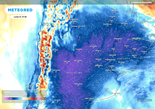 Tormentas y alerta por fuerte temporal en Argentina este fin de semana: lluvias, r&aacute;fagas intensas y heladas