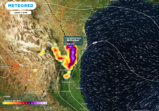 Tormentas y granizadas las pr&oacute;ximas horas en estados del Noreste, principalmente en Nuevo Le&oacute;n y Tamaulipas