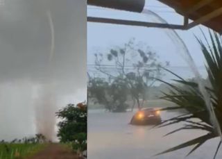 Tornado, alagamentos e morte: temporais causam transtornos em SP no domingo (23); veja imagens