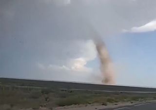 Un tornado en La Pampa y tormentas con granizo dejaron imágenes impactantes, este jueves más de medio país en alerta