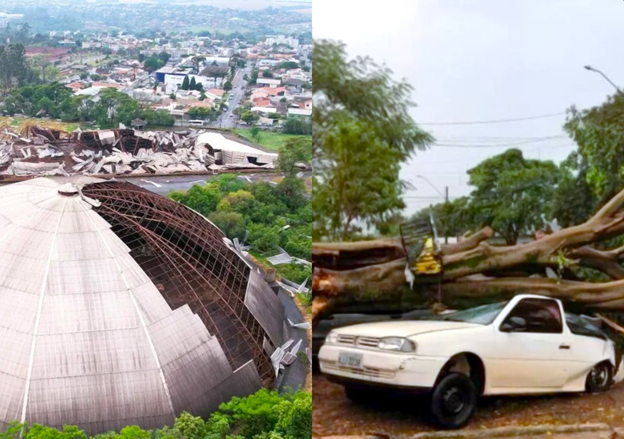 Vendaval teve característica de tornado em Cascavel, diz município