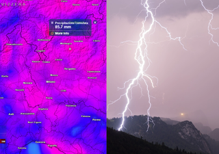 Tra il 6 e il 7 luglio in Italia violento episodio di temporali: possibili più di 50 mm in poco tempo in queste aree