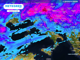 Tra poche ore forti temporali scaricheranno decine di mm di pioggia in queste aree dell'Italia