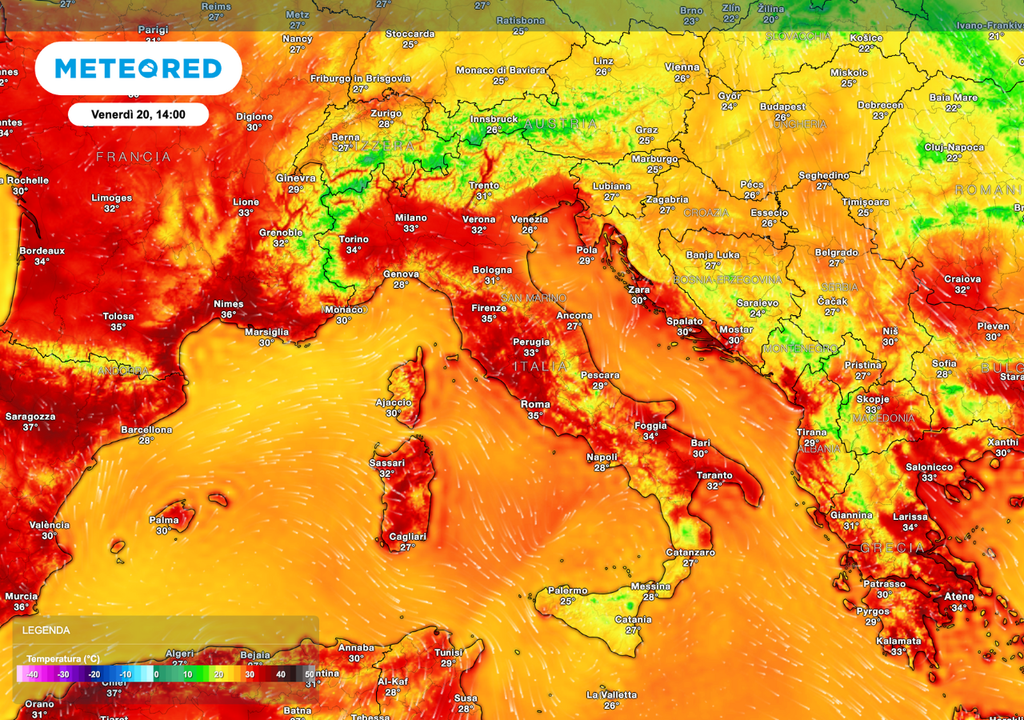 Temperature elevate sull’Italia: il caldo africano stringe la Penisola Temperature elevate sull’Italia: il caldo africano stringe la Penisola
