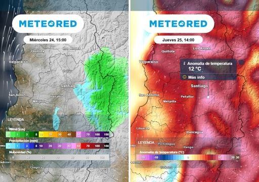Tras el intenso fr&iacute;o y los chubascos, el &ldquo;calor&rdquo; invernal se abre paso: Santiago volver&aacute; a superar los 20 &deg;C este d&iacute;a