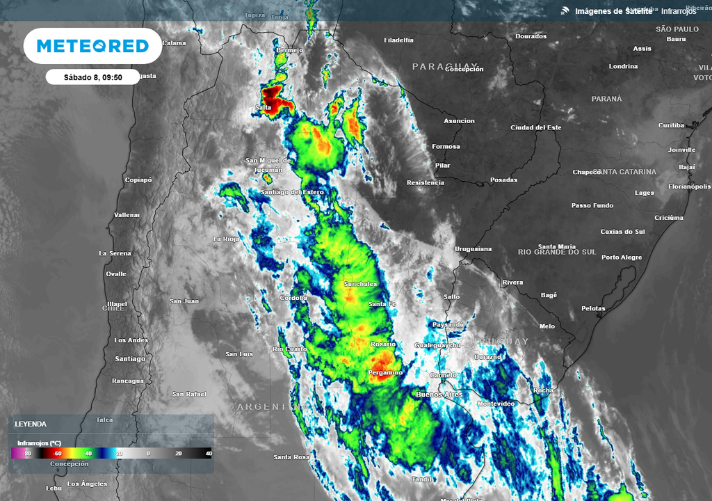 Tiempo pronóstico alerta Argentina frio verano calor otoño tormentas fuertes