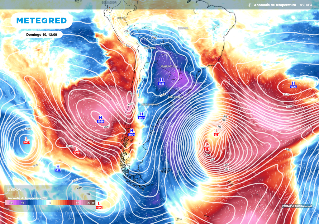 tiempo Argentina frío ciclogénesis Se espera una semana con temperaturas anómalamente frías en el país.