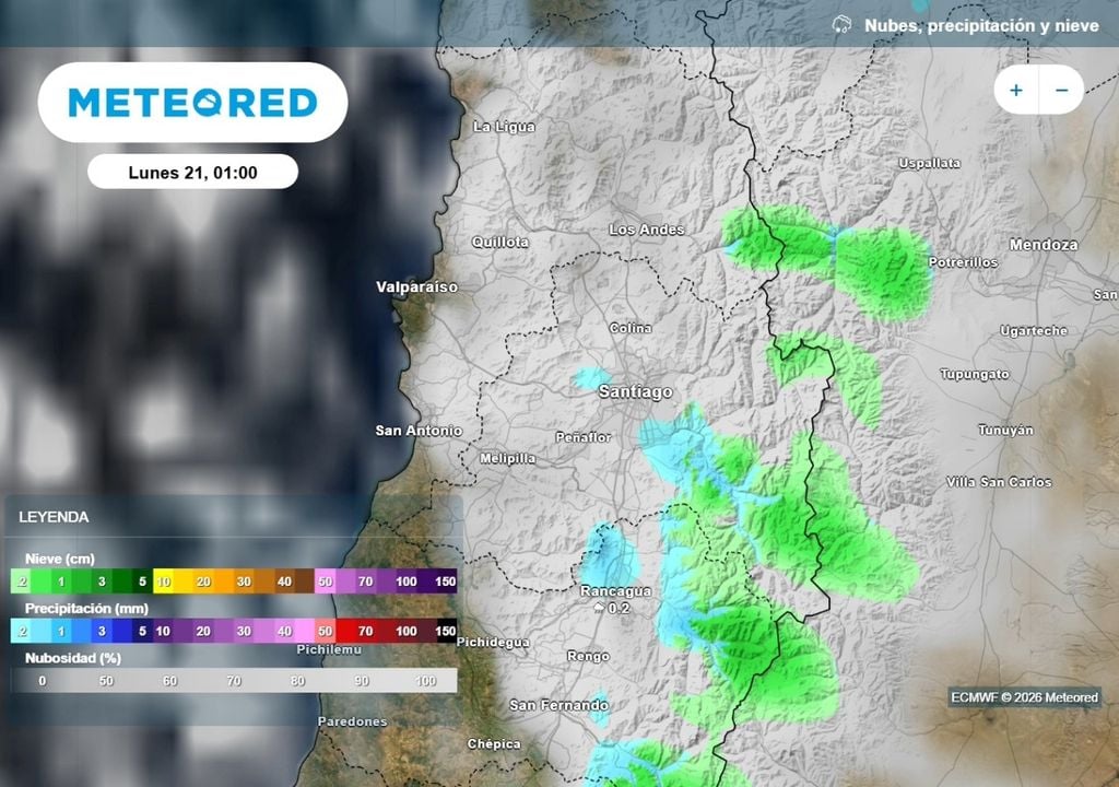 Inestabilidad Durante la madrugada del lunes algunos sectores de la RM todavía mantendrán un ambiente inestable.
