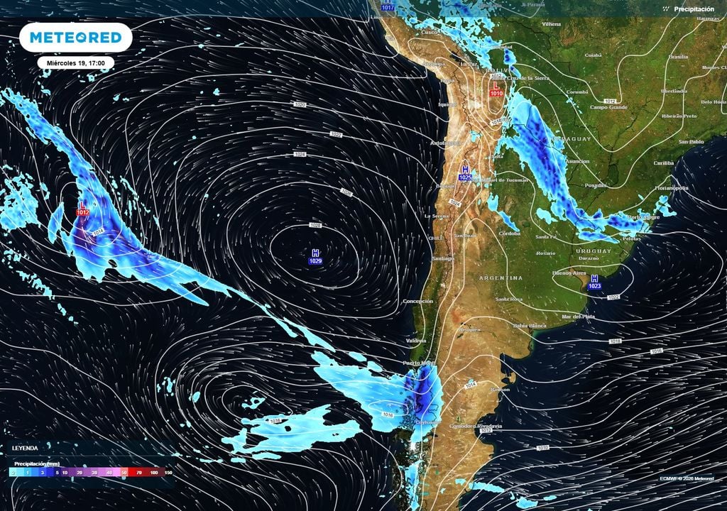 Altas presiones dominarán gran parte de la zona central esta semana, favoreciendo condiciones mayormente secas entre Valparaíso y Biobío. El aire frío asociado mantendrá bajas temperaturas durante las mañanas, con posibilidad de heladas en sectores interiores.
