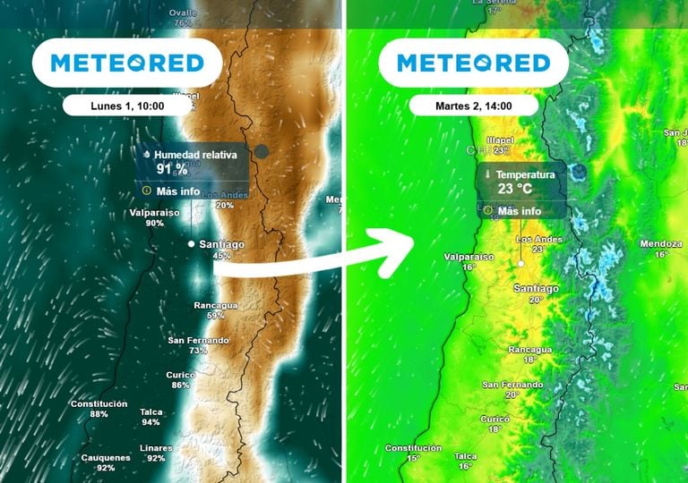Tras las nieblas y lloviznas, las temperaturas vuelven a subir en Santiago: as&iacute; comienza junio en la RM