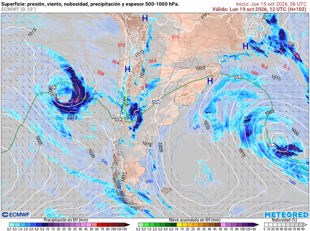 Un nuevo sistema se aproxima hacia la zona central, el cual podría reactivar las precipitaciones durante las proxima semana.