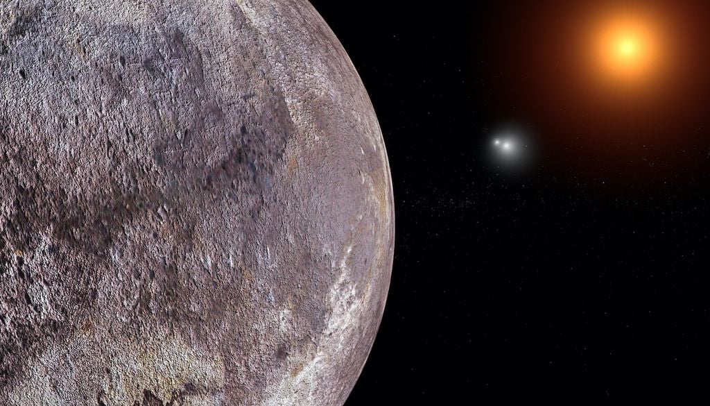Imagen ilustrativa de cómo se vería el planeta Proxima Centauri b, el planeta principal del sistema binario Alfa Centauri.