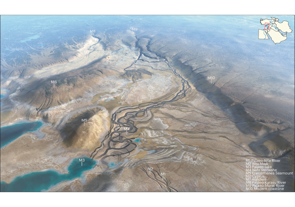 Inesvtigadores científicos revelan el origen del río Éufrates, Meteored Madof observó que los sedimentos encima de la sal se parecían a los depósitos de los ríos. Fuente imagen: Madof et al. (2026).