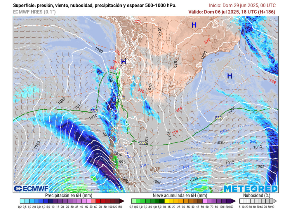 mapa de espesor y superficie.