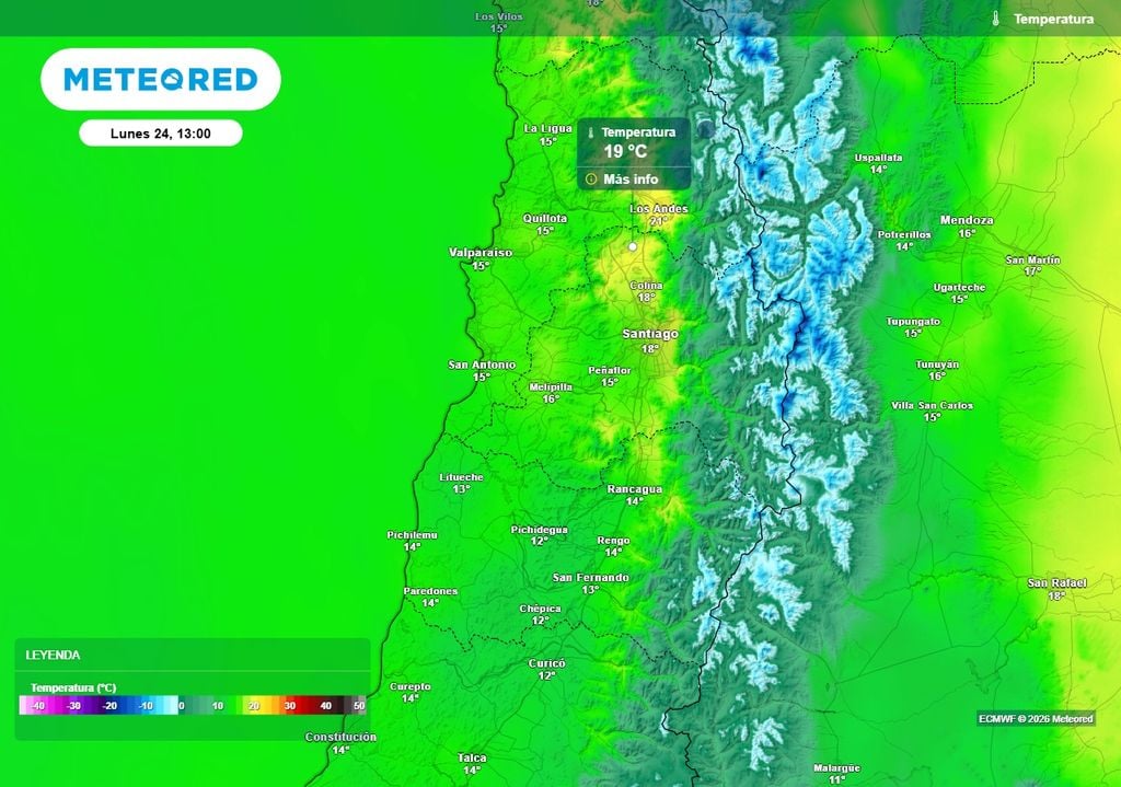 En el interior del centro norte durante el lunes se seguirá teniendo un ambiente primaveral antes del cambio en el tiempo.