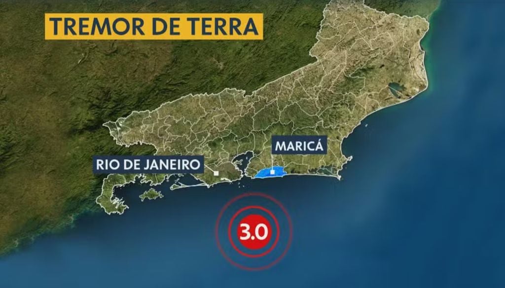 O Centro de Sismologia da USP registrou um sismo de baixa intensidade no oceano Atlântico. Foto: Reprodução/ TV Globo O Centro de Sismologia da USP registrou um sismo de baixa intensidade no oceano Atlântico. Foto: Reprodução/ TV Globo