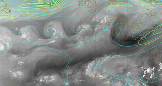 Tren de ondas no asociado al vórtice circumpolar