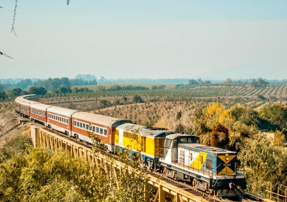 Viaje en Tren del Recuerdo por la Zona Central de Chile. Viaje en Tren del Recuerdo por la Zona Central de Chile.
