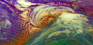 Tres borrascas y dobles avisos rojos: Dudley, Eunice y Franklin