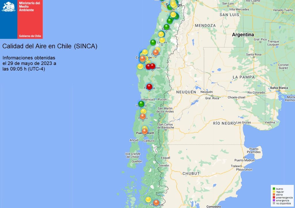 Calidad el aire; SINCA Calidad el aire; SINCA