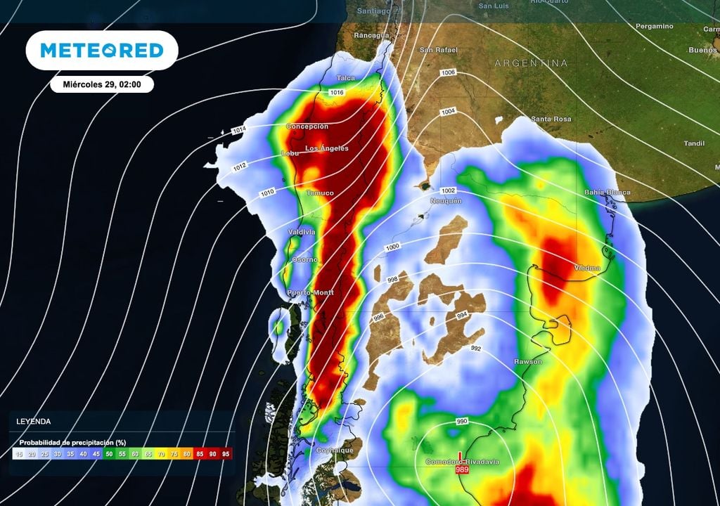 Las lluvias en la zona cordillerana podrán ser intensas especialmente el martes a la tarde con riesgo de que en algunos sectores se generen anegamientos.