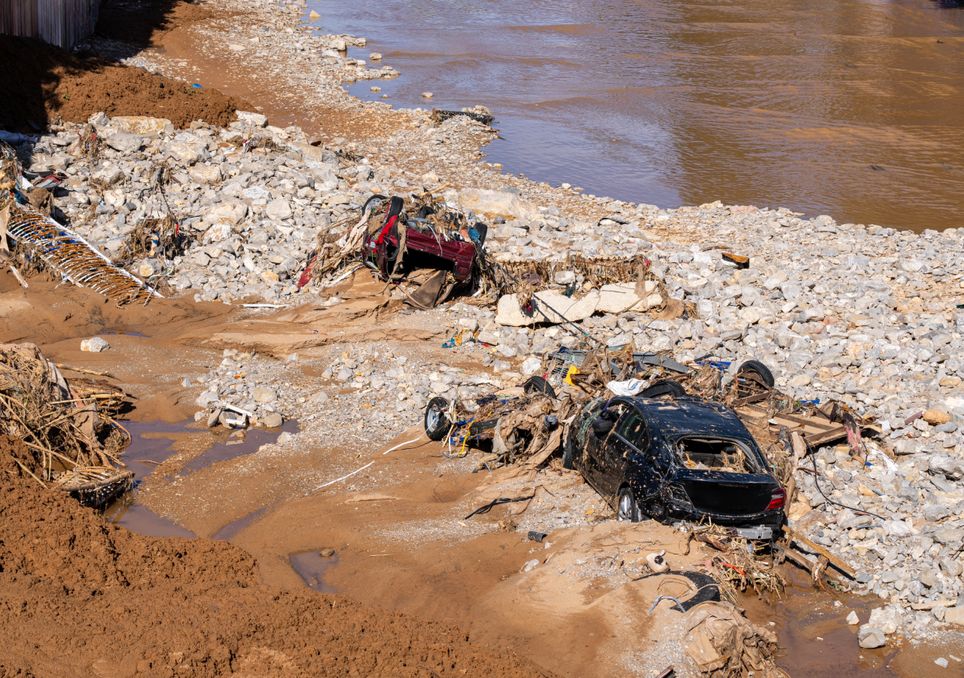 Coches en la dana de Valencia