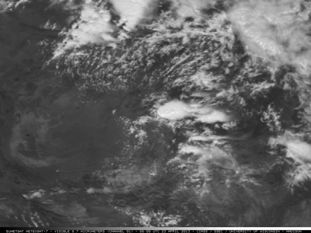 Secuencia de imágenes visible del satélite Meteosat-7.