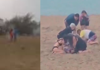 Les images impressionnantes de trois enfants frappés par la foudre sur une plage au nord-ouest de Porto Rico !