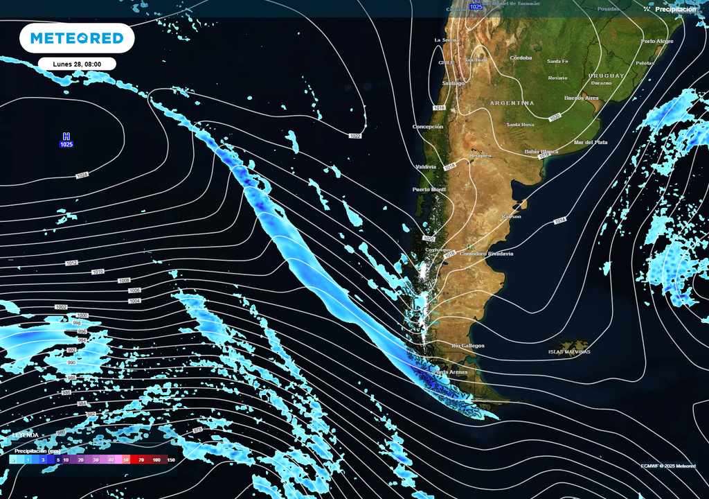 sistema frontal previsto sistema frontal previsto
