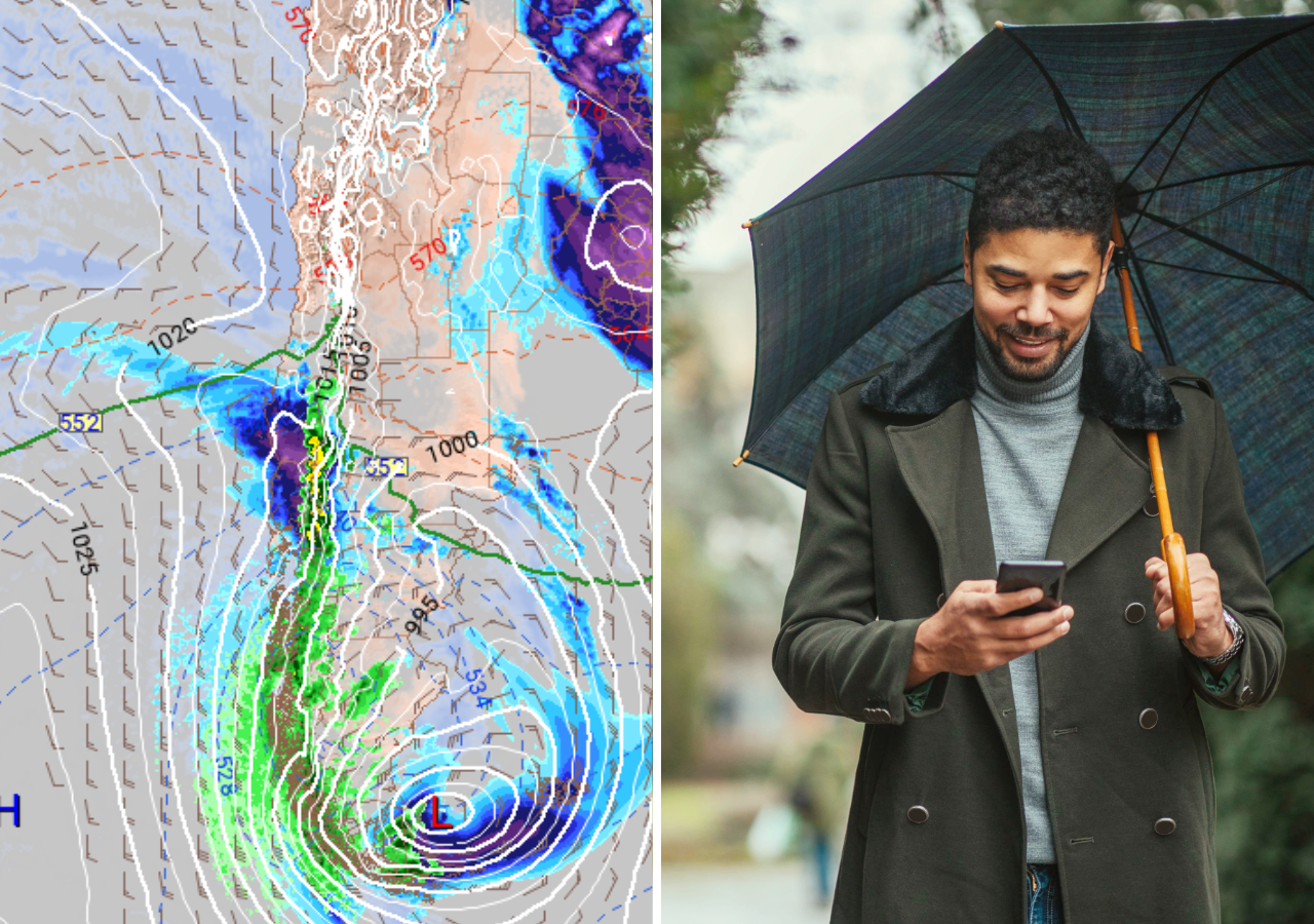 ¡No guardes el paraguas! Las lluvias prometen volver durante la próxima semana a parte de la zona central de Chile.