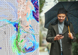 Tres sistemas frontales cruzarán por Chile la próxima semana, y uno de ellos podría llegar a regiones de la zona central