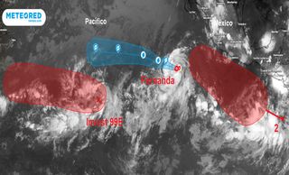 Sorpresa, tres tormentas tropicales podrían coexistir frente a las costas de México: Fernanda, Gred e Hilary