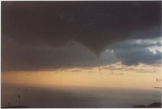 Tromba marina en Canarias