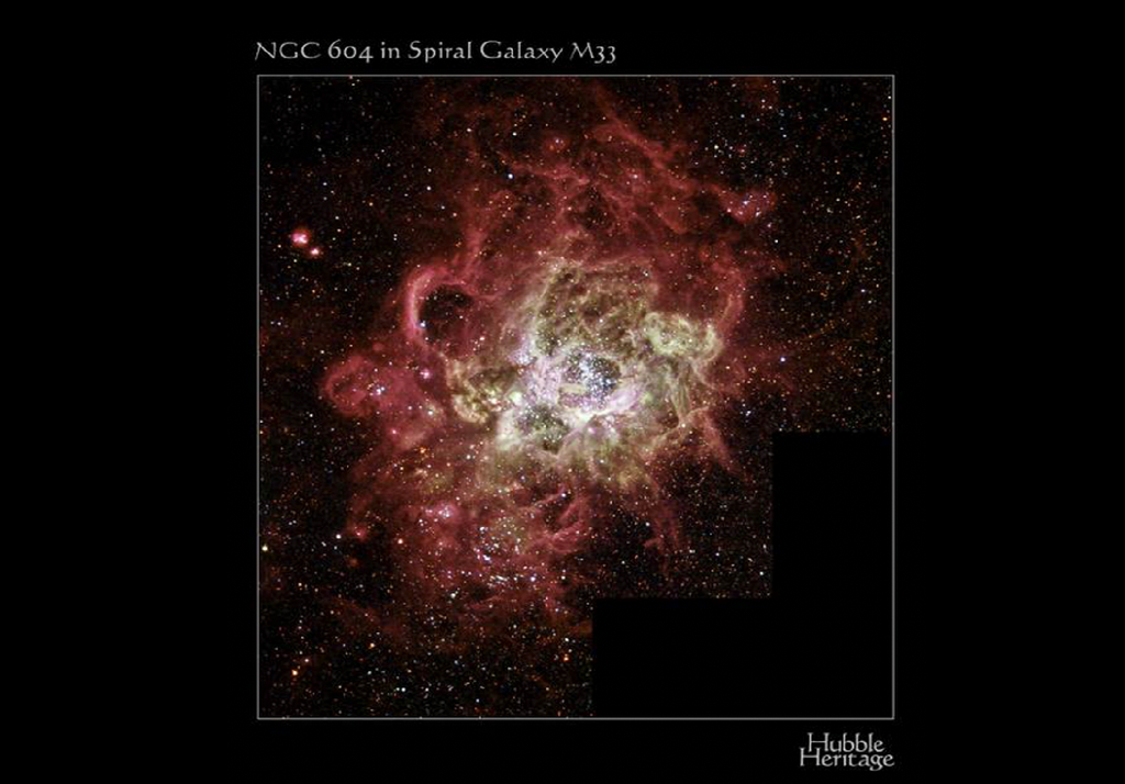 formação estelar NGC 604
