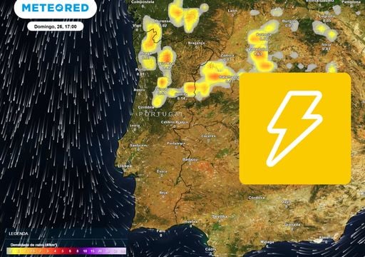 Trovoada entre s&aacute;bado, 25 e domingo, 26: eis as zonas afetadas por condi&ccedil;&otilde;es meteorol&oacute;gicas adversas