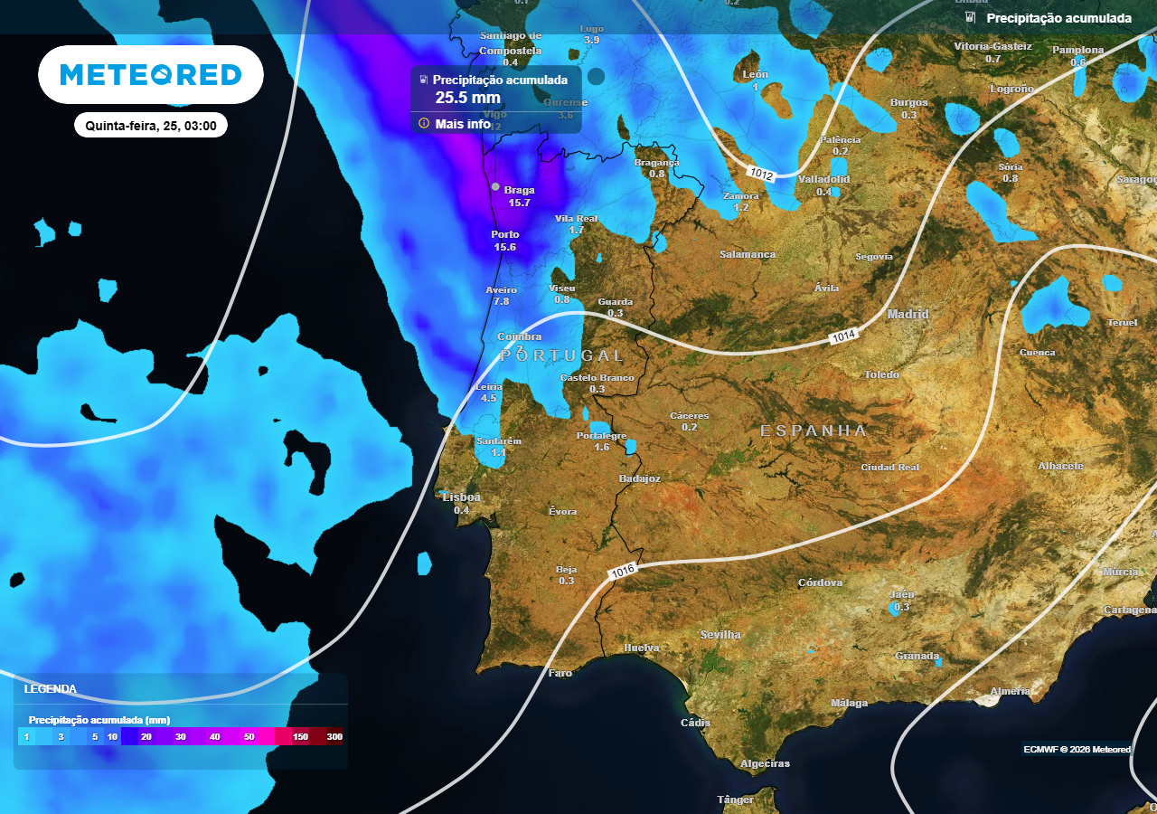 Strong thunderstorms to arrive in Northern Portugal within a few hours: IPMA maintains yellow warning for 4 districts