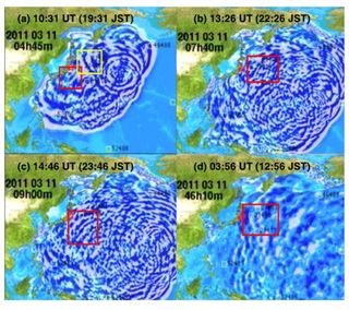 Los científicos estudian los tsunamis reflejados y tiempo espacial