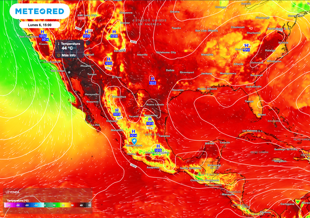 Entidades como Baja California Sur, Sinaloa, Chihuahua, Coahuila, Nuevo León y Tamaulipas mantendrán los termómetros entre los 40 y 45 °C.