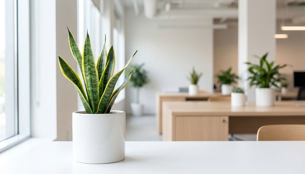 La sansevieria enana destaca por su resistencia y por requerir riegos poco frecuentes, una ventaja en oficinas con poco tiempo para el mantenimiento.
