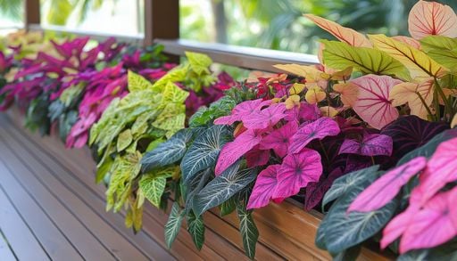 Tu terraza puede parecer un arco&iacute;ris: plantas de hojas intensas que no necesitan flores