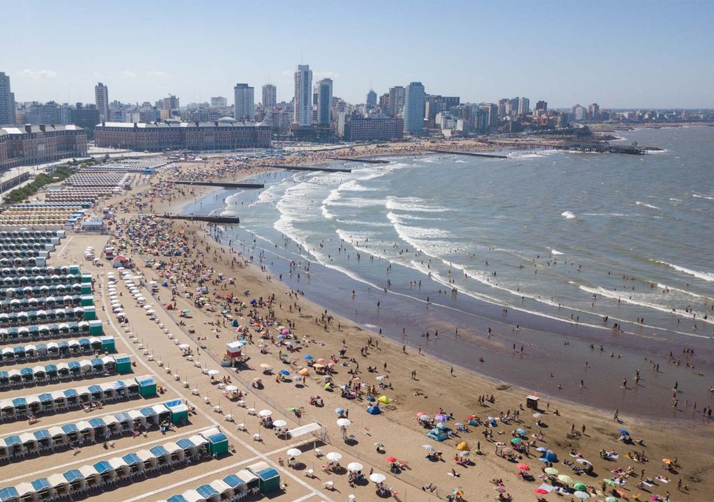 Costa Atlántica calor verano tiempo clima