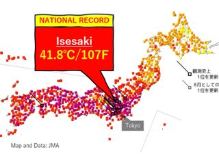 Turquía superó por primera vez la barrera de los 50 ºC mientras Japón registró el récord de temperatura máxima histórica