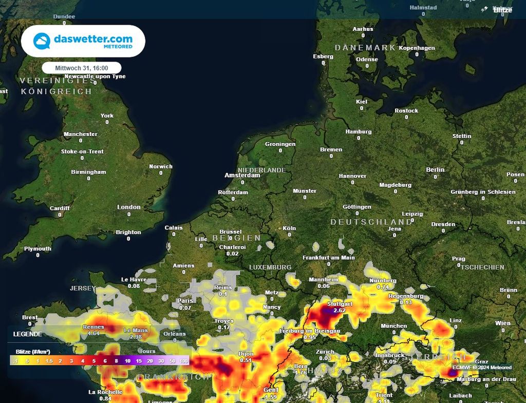 gewitter, süden, deutschland gewitter, süden, deutschland