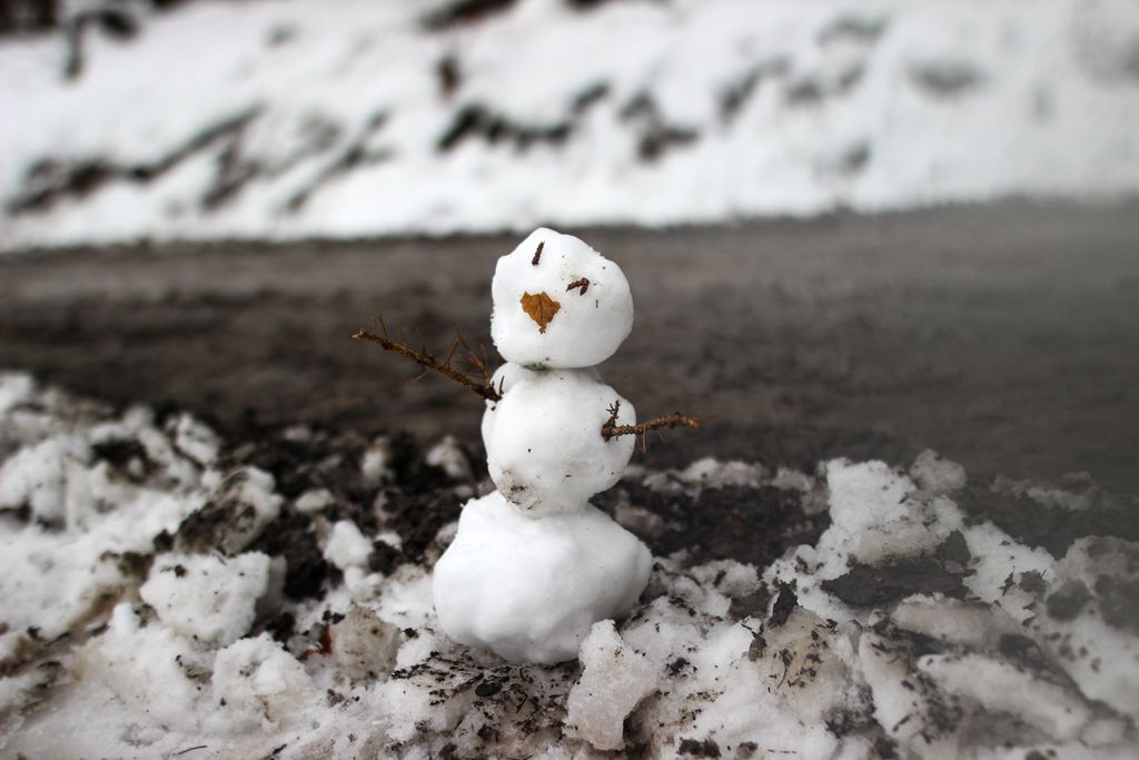 kleiner Schneemann