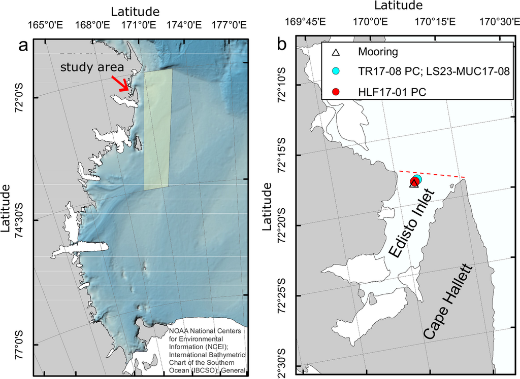 Karten des untersuchten Gebiets Karten des untersuchten Gebiets. Bild: Tesi et al., 2026