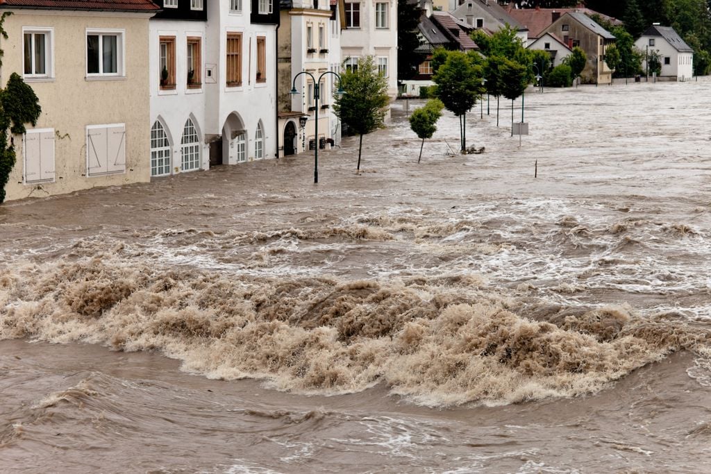 Sturzflut in Innenstadt